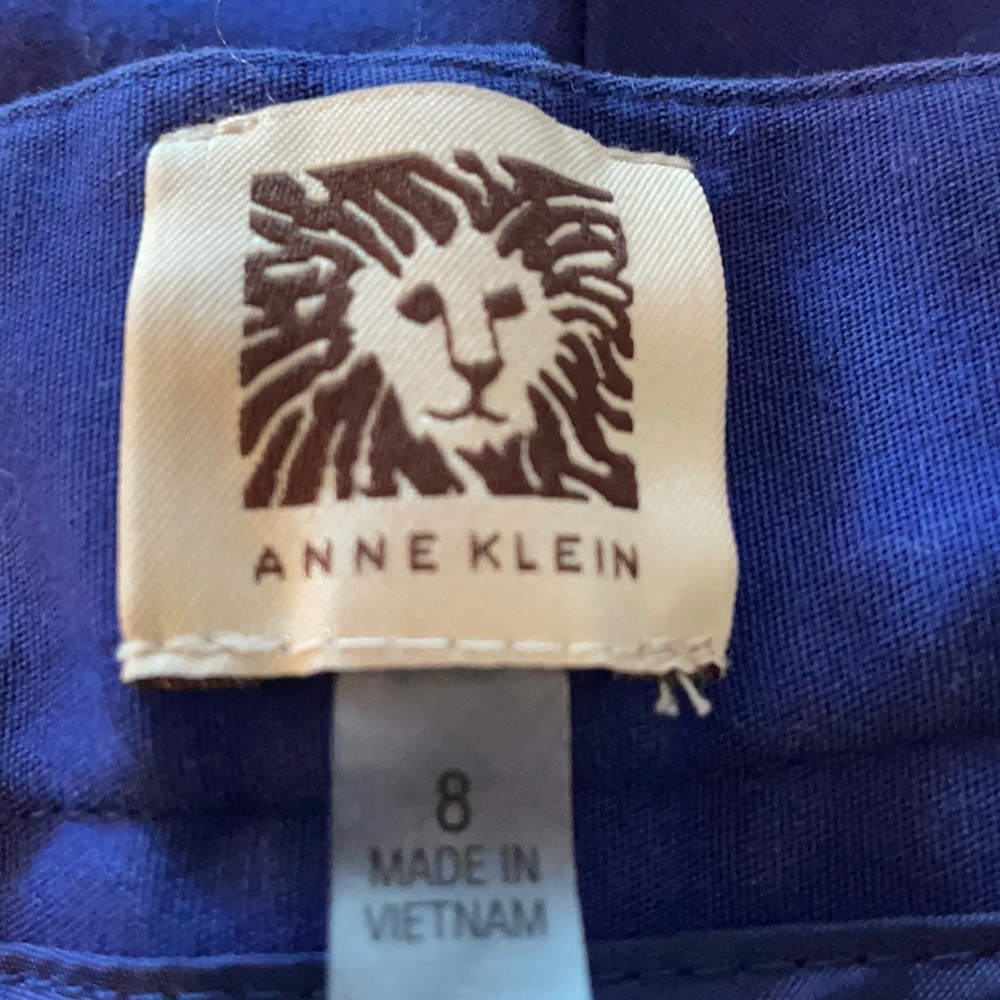 Anne Klein purple brushed jean type pants